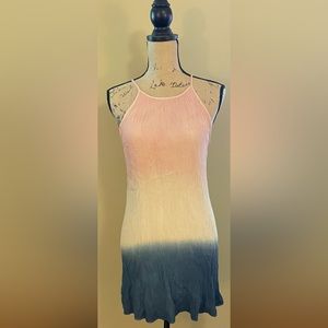 Miami tie die summer dress XS